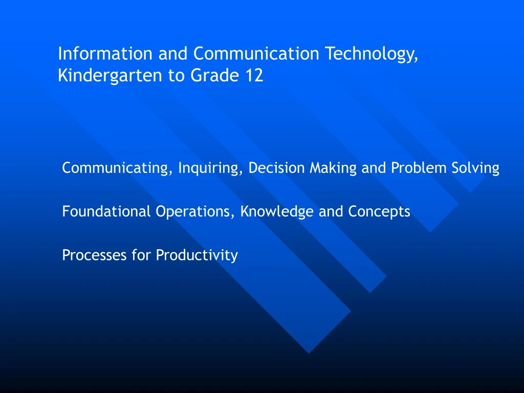 information and communication technology