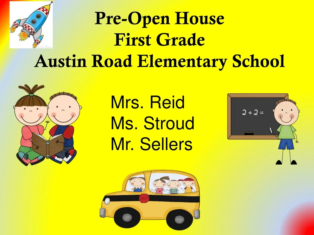 pre open house first grade austin road elementary school