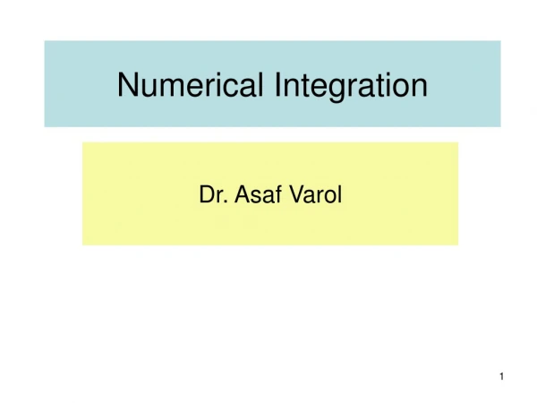 Numerical Integration