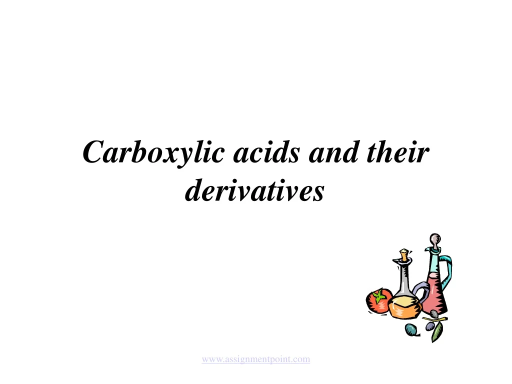 carboxylic acids and their derivatives