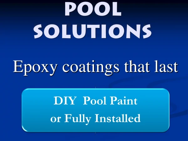 POOL SOLUTIONS