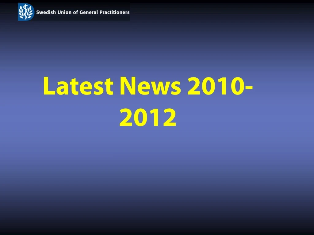 latest news 2010 2012
