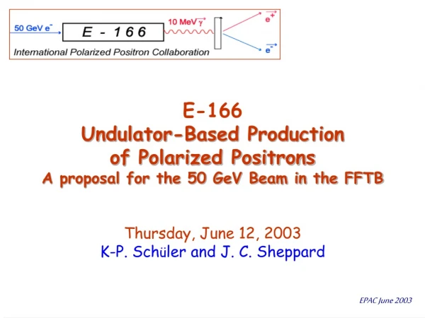 Undulator-Based Production of Polarized Positrons