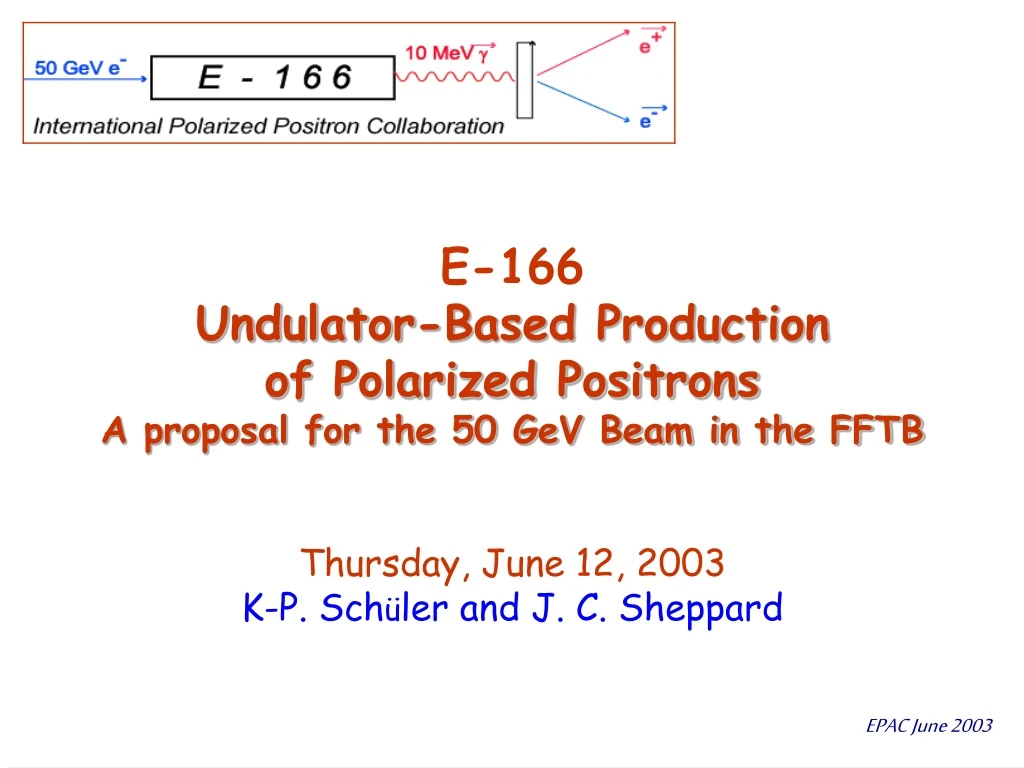 e 166 undulator based production of polarized