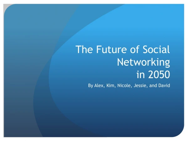 The Future of Social Networking in 2050