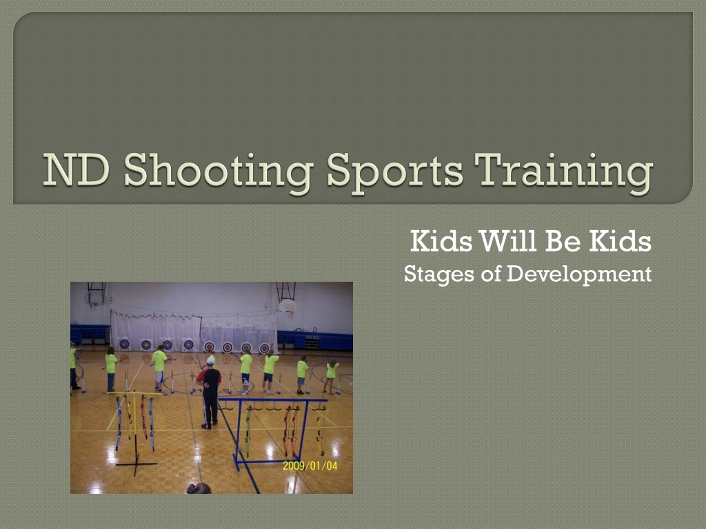 nd shooting sports training