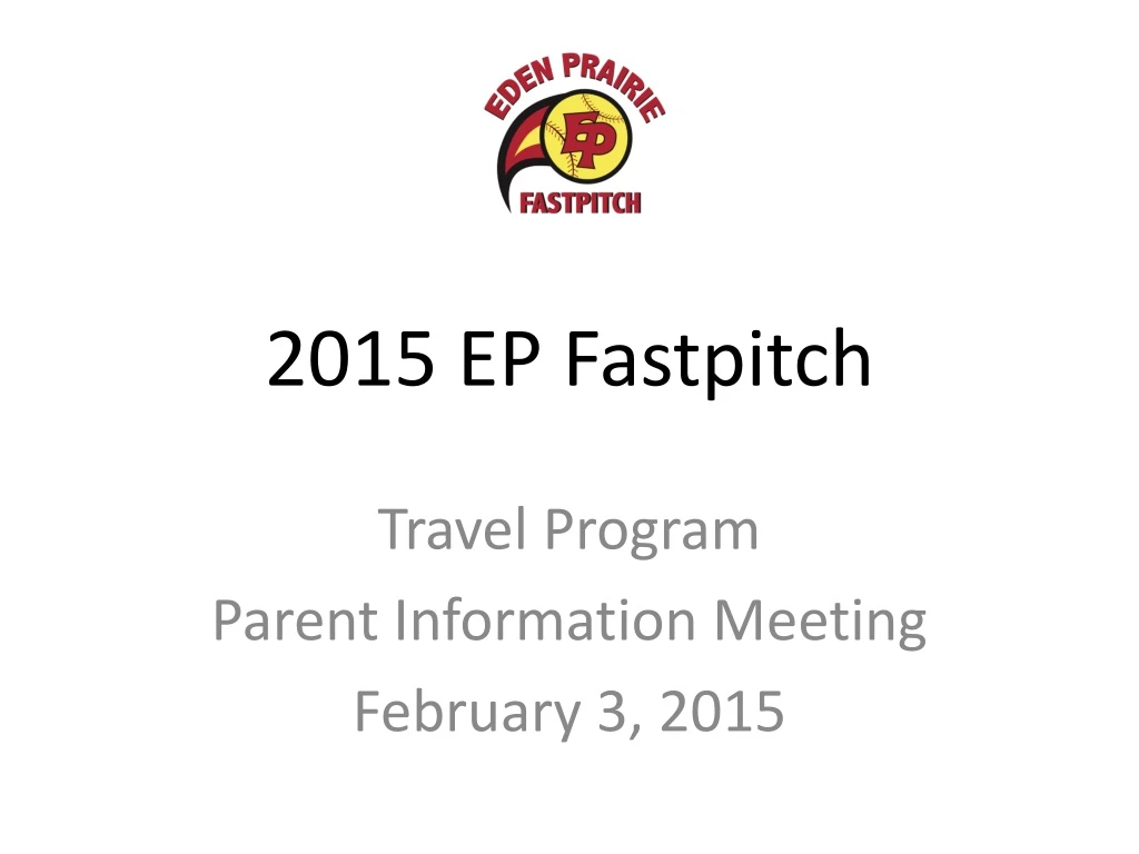 2015 ep fastpitch