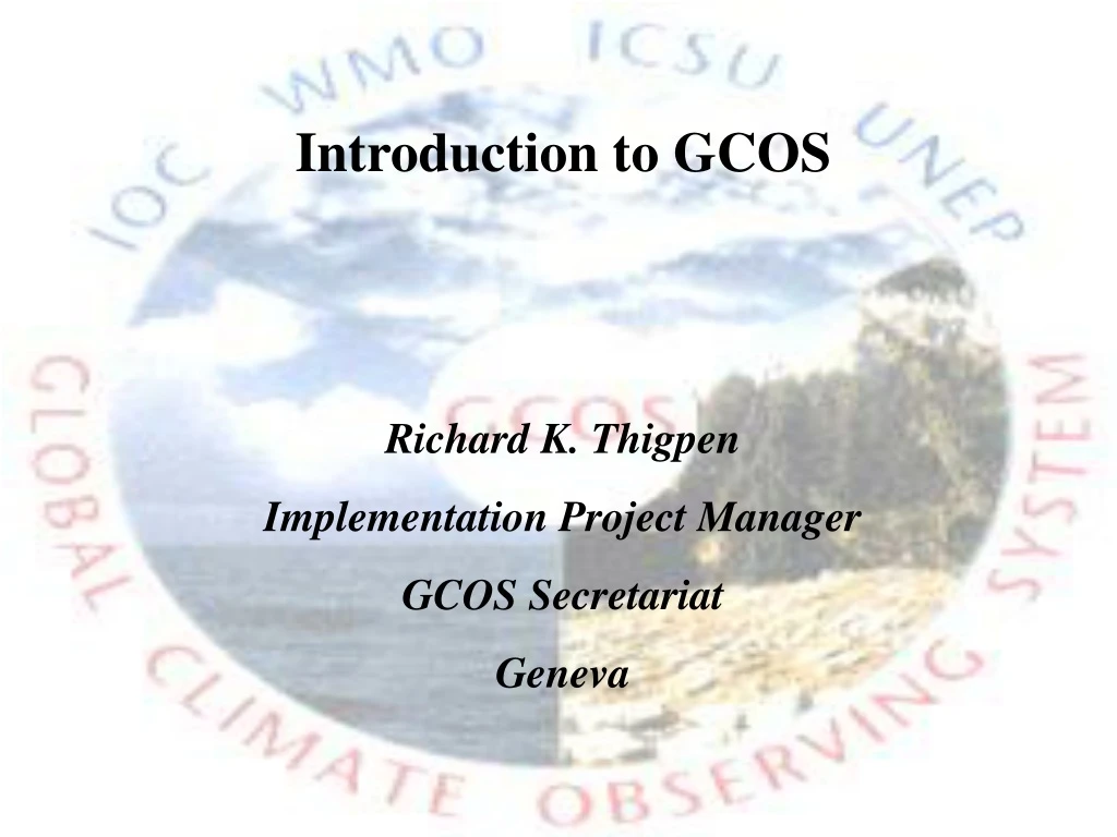 introduction to gcos richard k thigpen