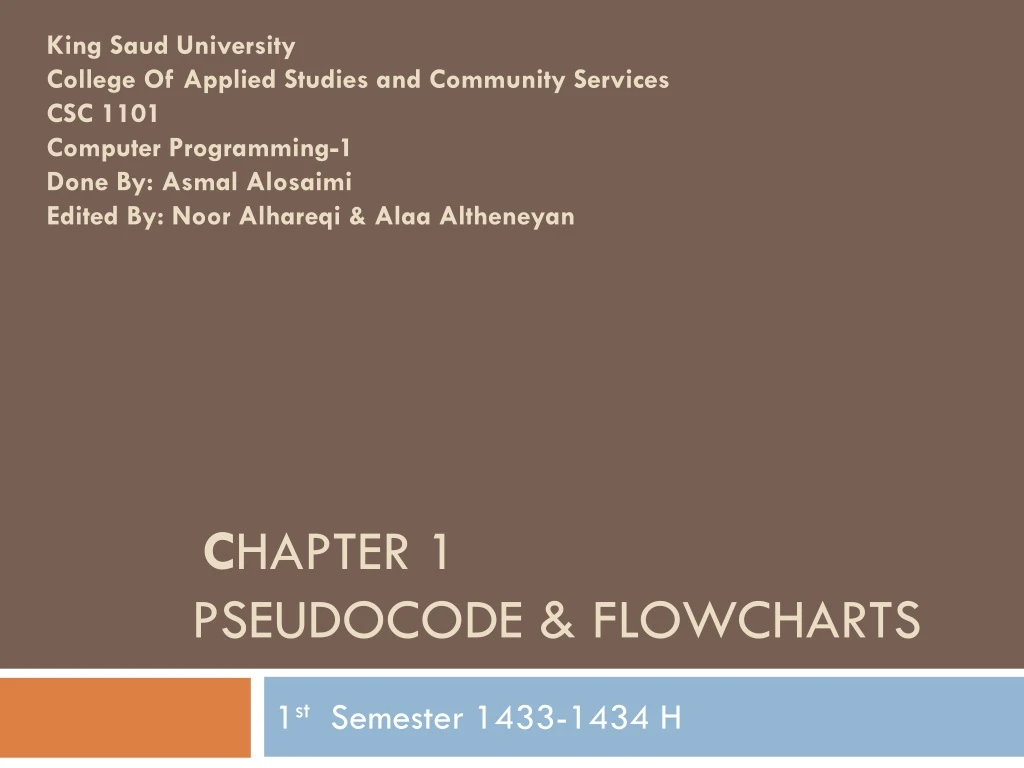 c hapter 1 pseudocode flowcharts