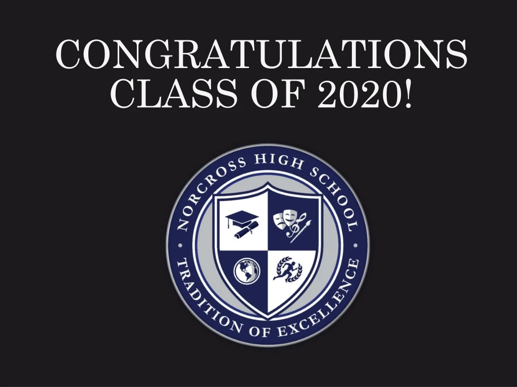 congratulations class of 2020