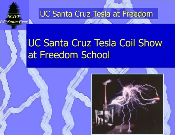UC Santa Cruz Tesla Coil Show at Freedom School