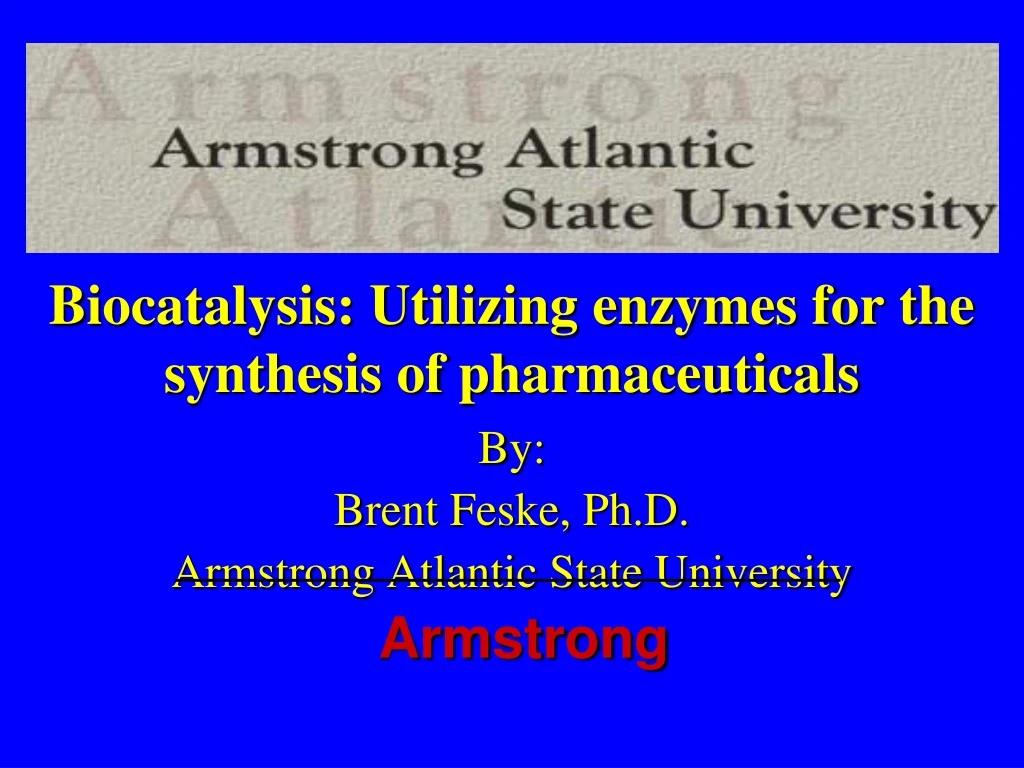 biocatalysis utilizing enzymes for the synthesis of pharmaceuticals