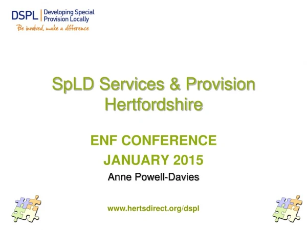 SpLD Services &amp; Provision Hertfordshire