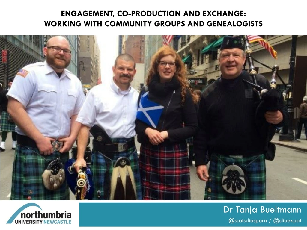 engagement co production and exchange working with community groups and genealogists