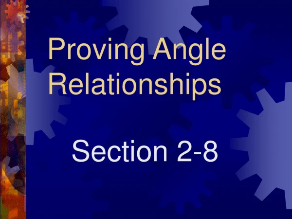 Proving Angle Relationships