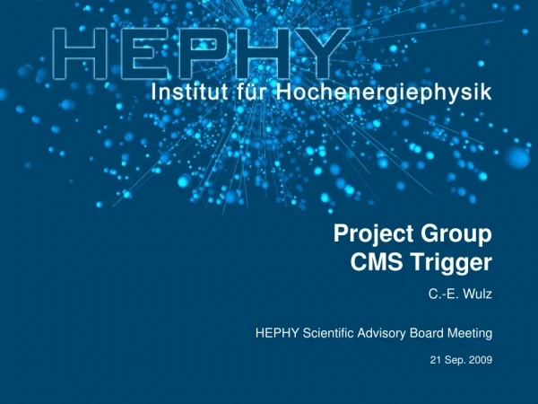 Project Group CMS Trigger