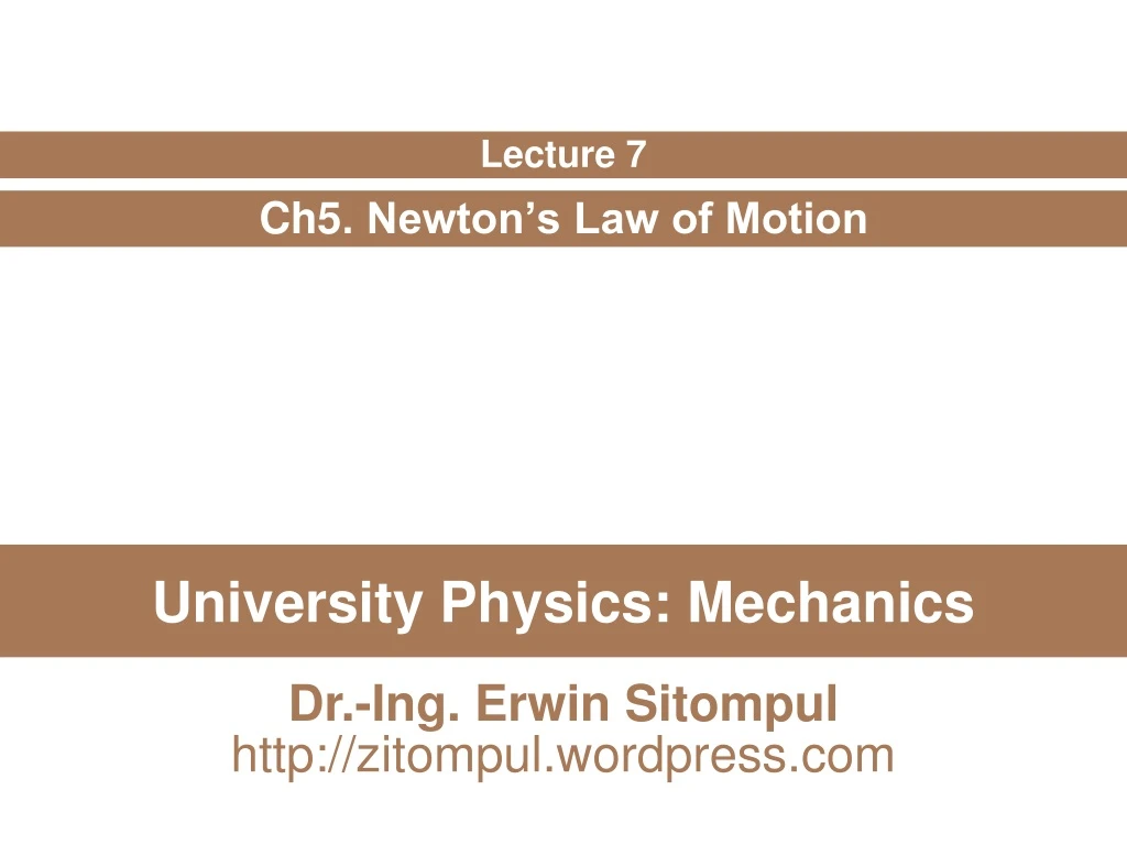 university physics mechanics