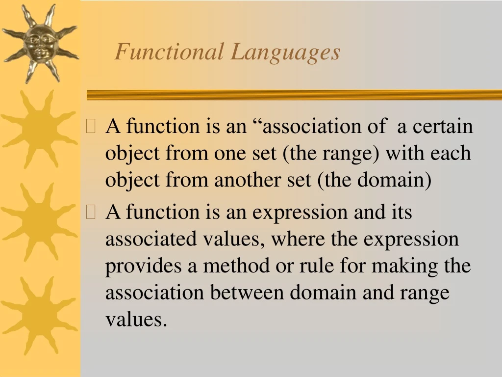 functional languages