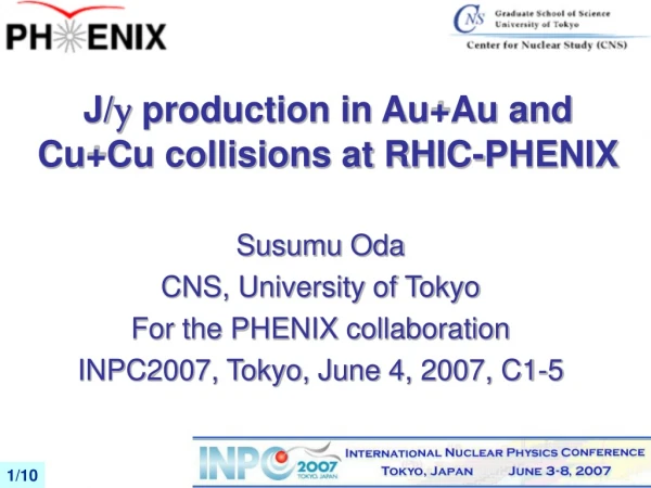 J/ y production in Au+Au and Cu+Cu collisions at RHIC-PHENIX