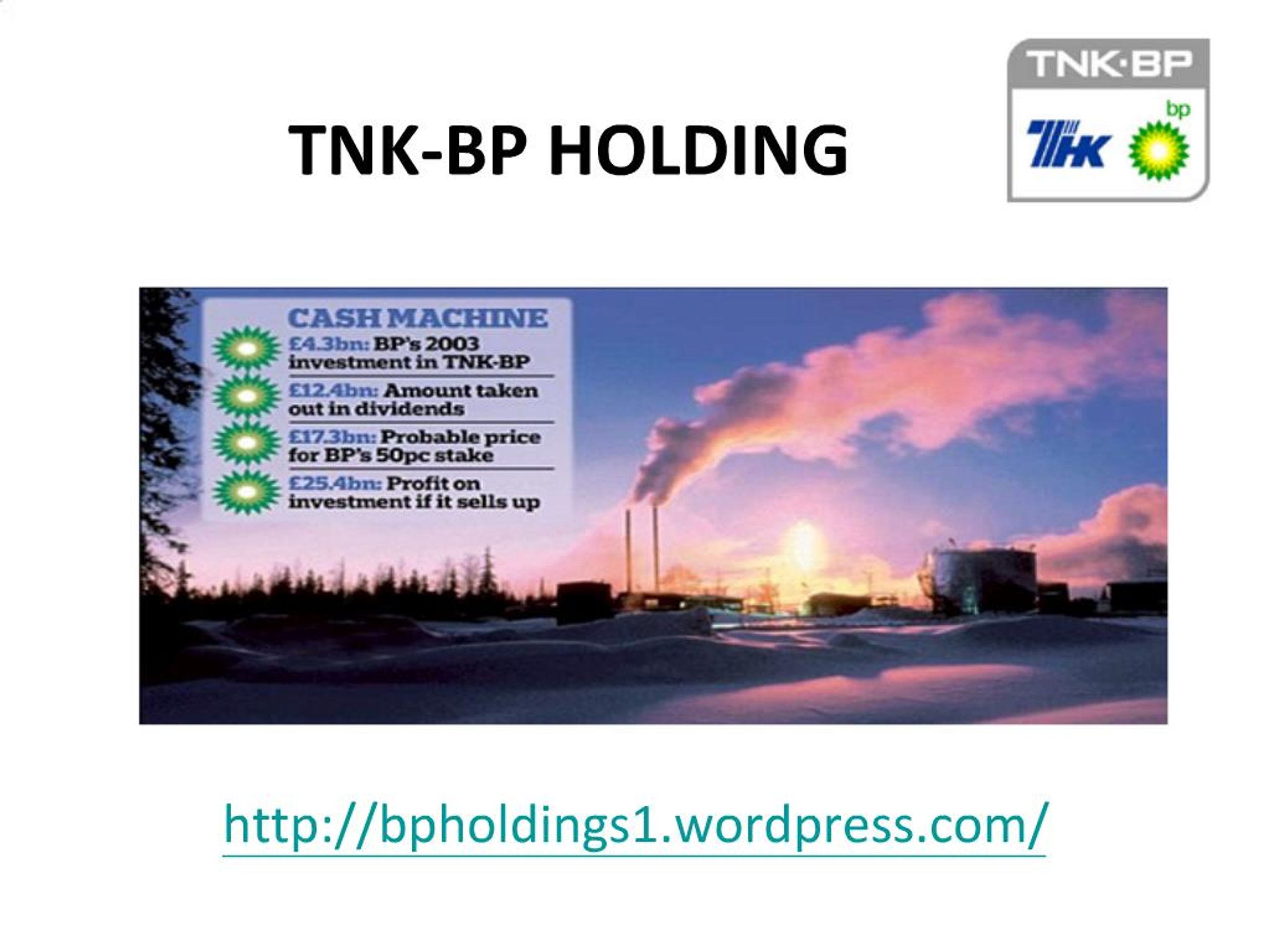 PPT - bp holdings capital - TNK-BP HOLDING PowerPoint Presentation ...