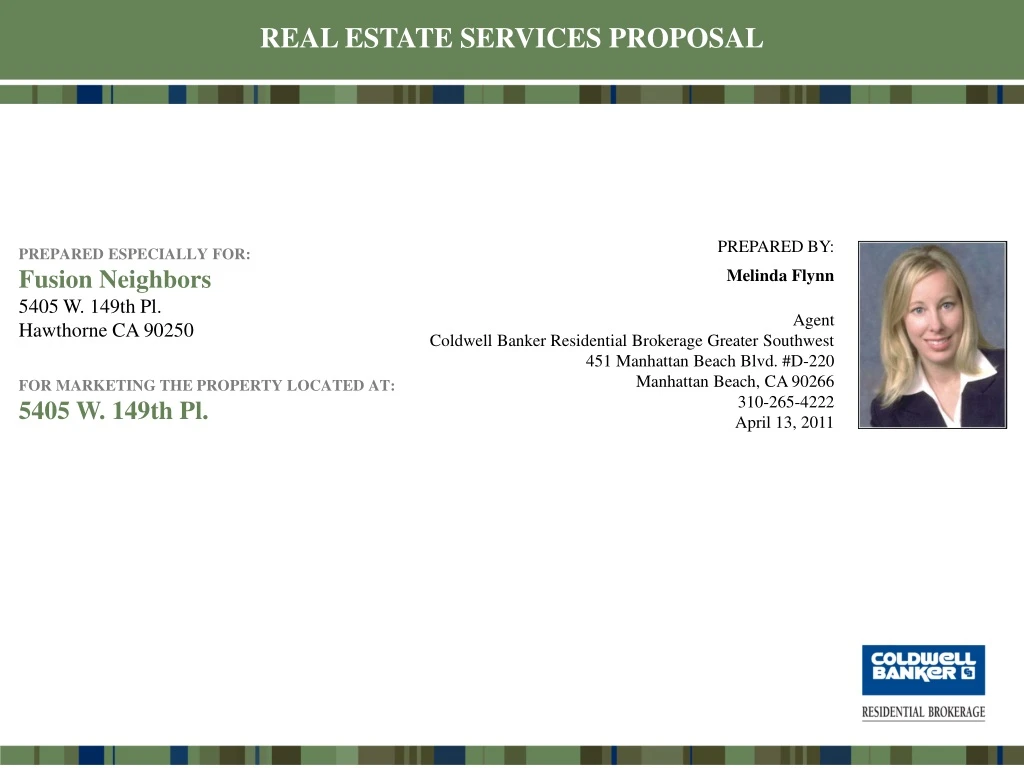 real estate services proposal