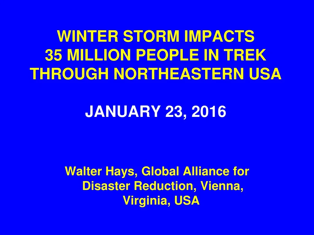 winter storm impacts 35 million people in trek through northeastern usa january 23 2016