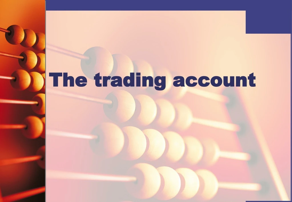 the trading account