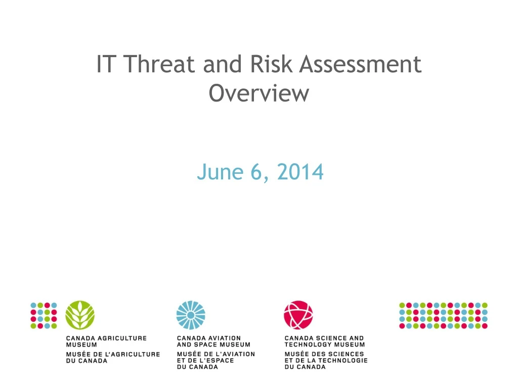 it threat and risk assessment overview