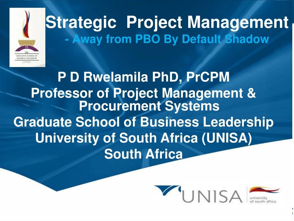 strategic project management away from pbo by default shadow