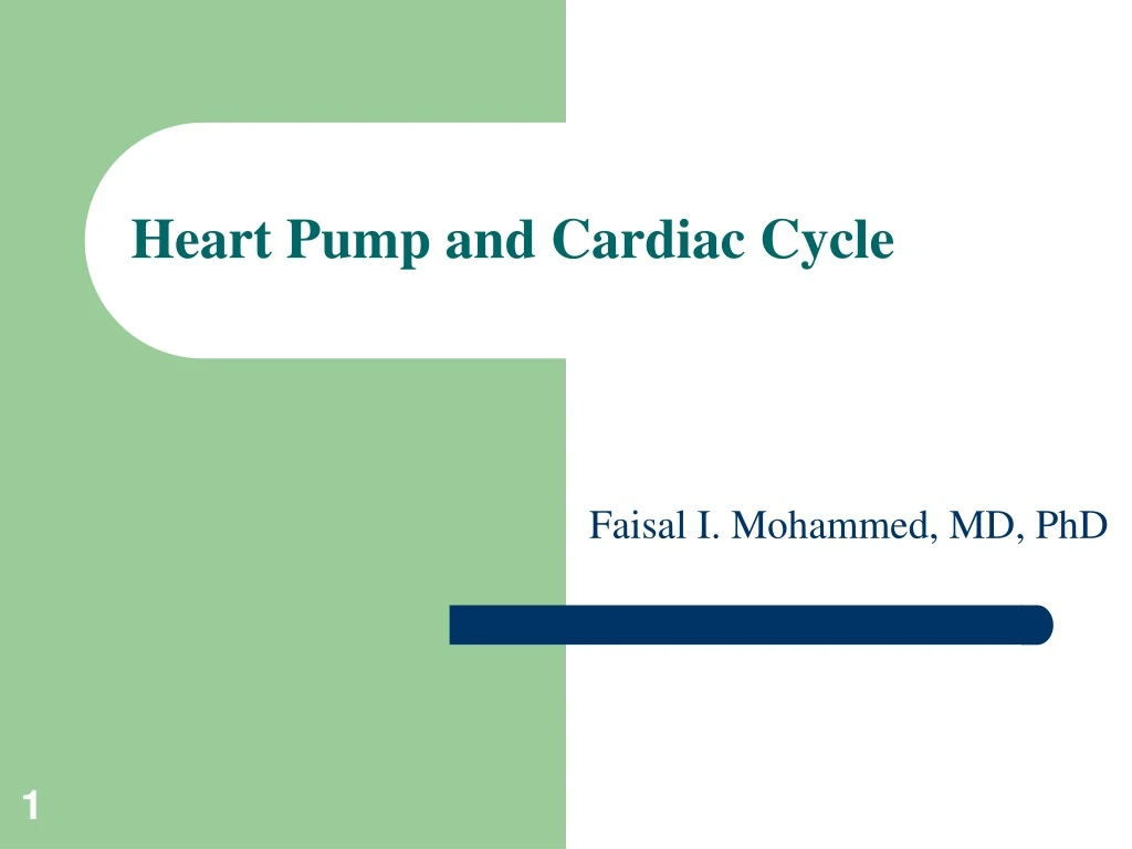 heart pump and cardiac cycle