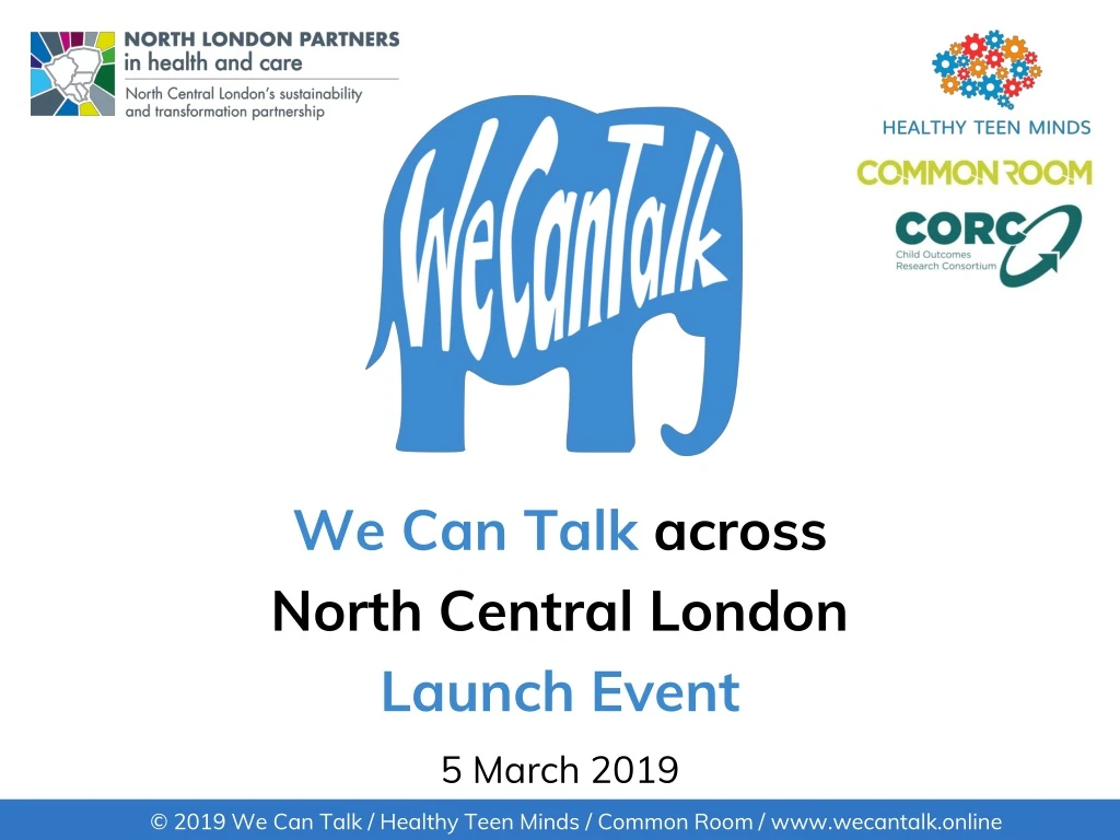 we can talk across north central london launch event 5 march 2019