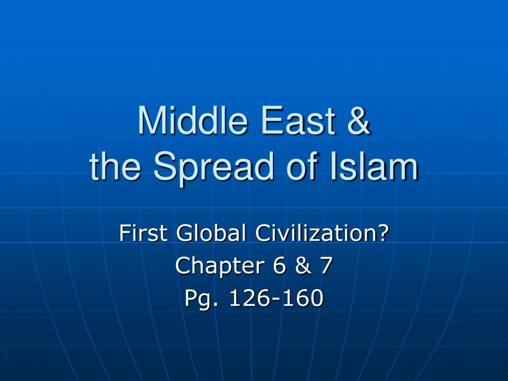 middle east the spread of islam