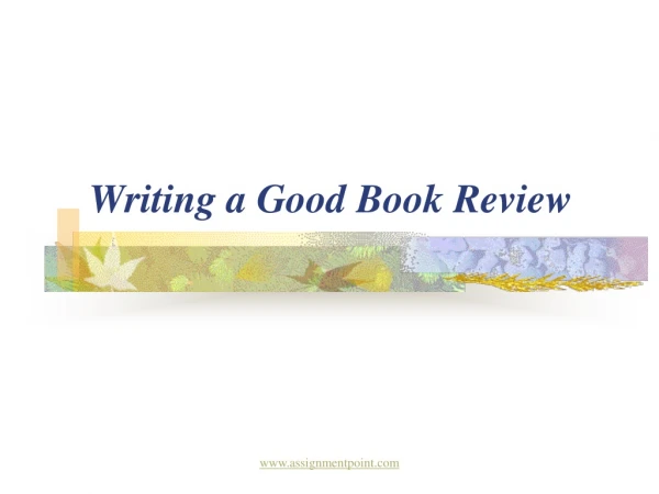 Writing a Good Book Review