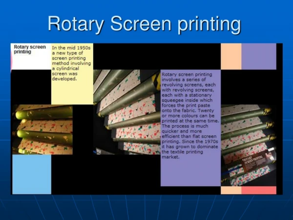 Rotary Screen printing