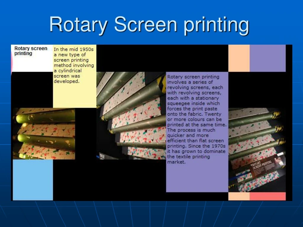 rotary screen printing