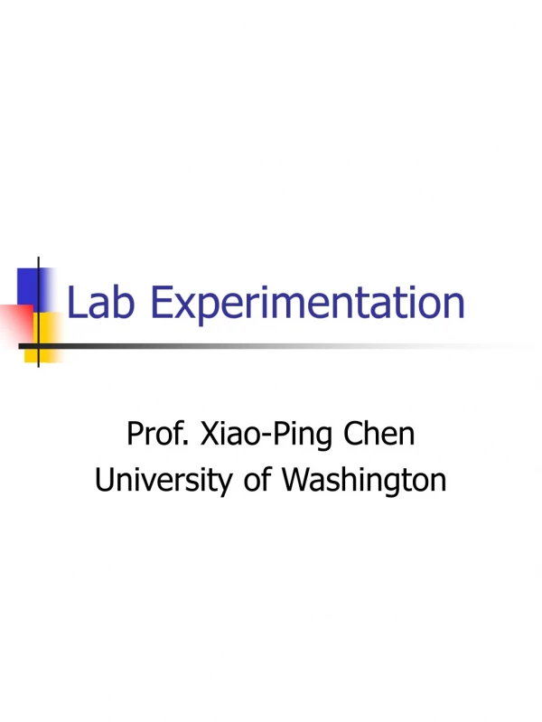 Lab Experimentation