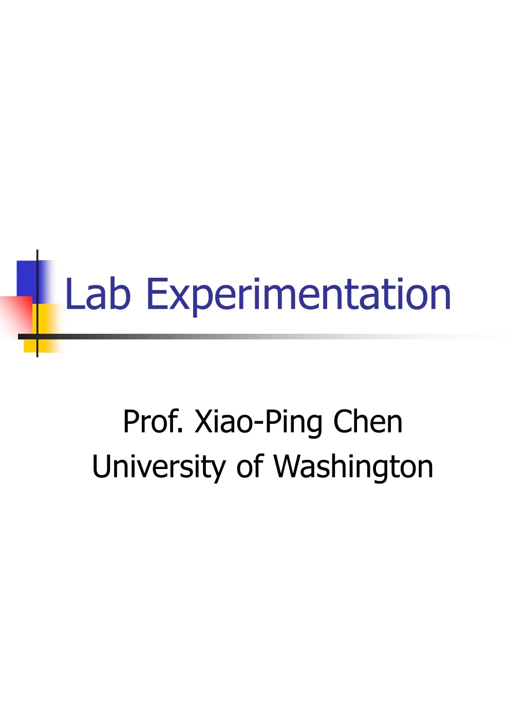 lab experimentation