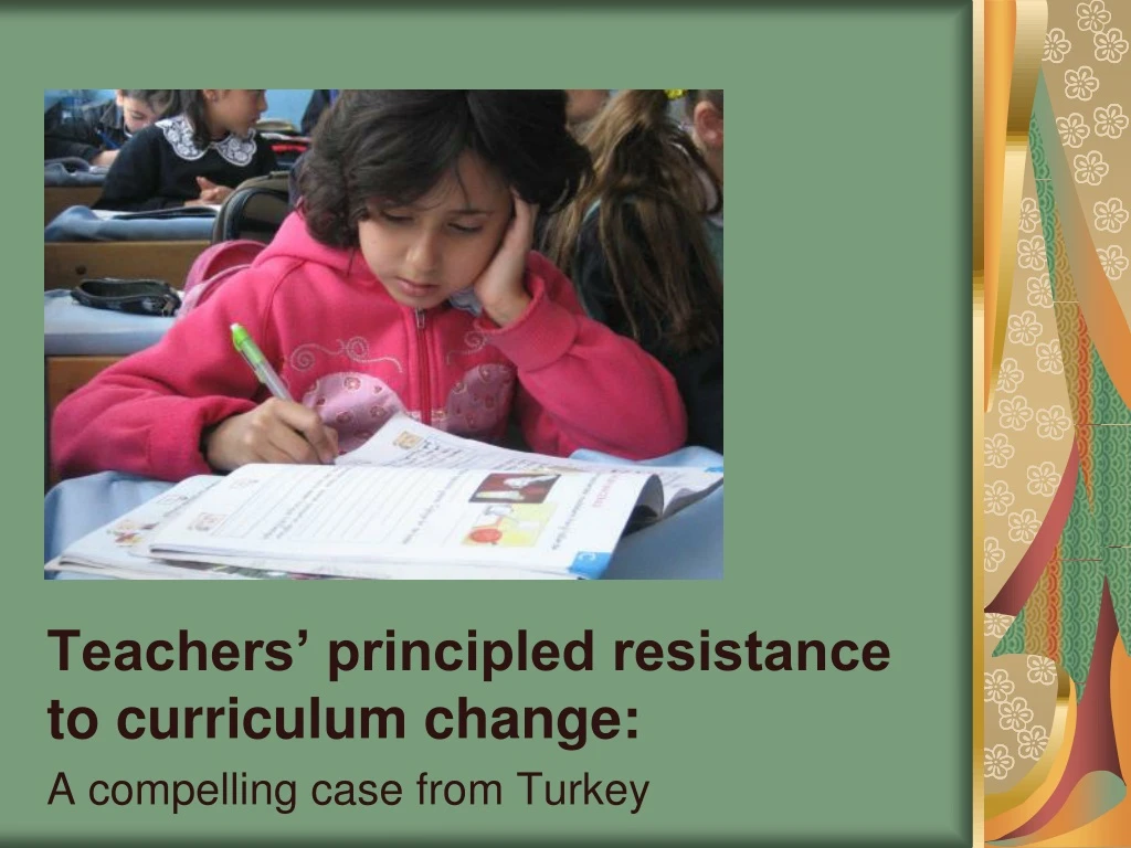 teachers principled resistance to curriculum