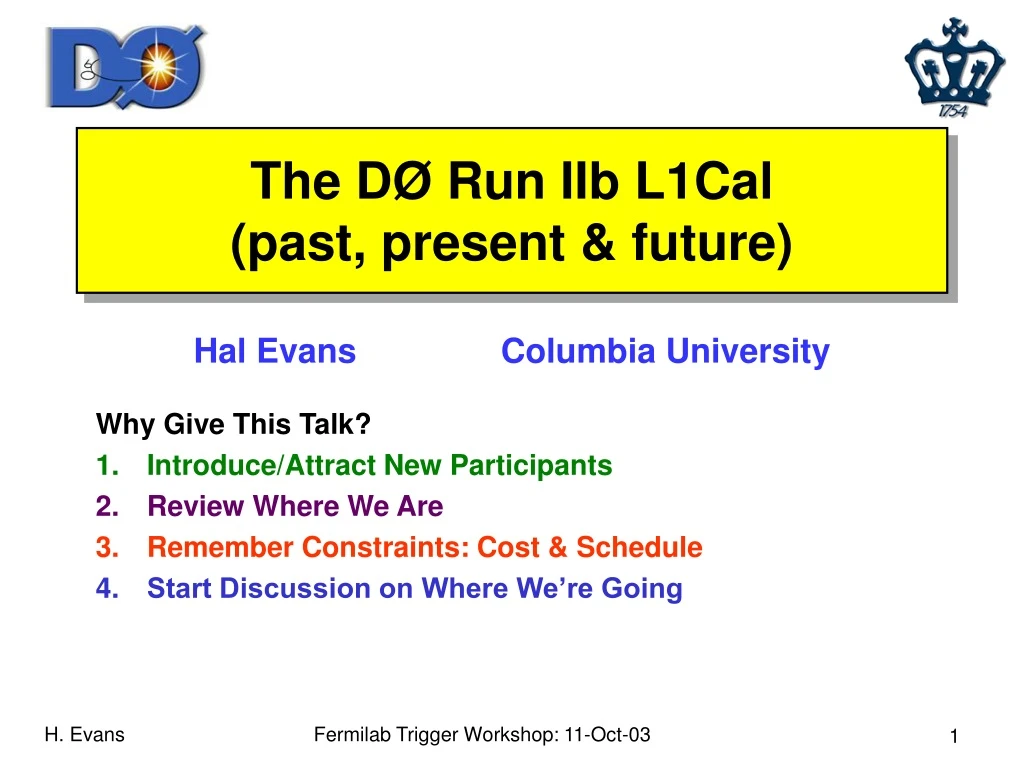 the d run iib l1cal past present future