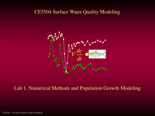 CE5504 – Surface Water Quality Modeling
