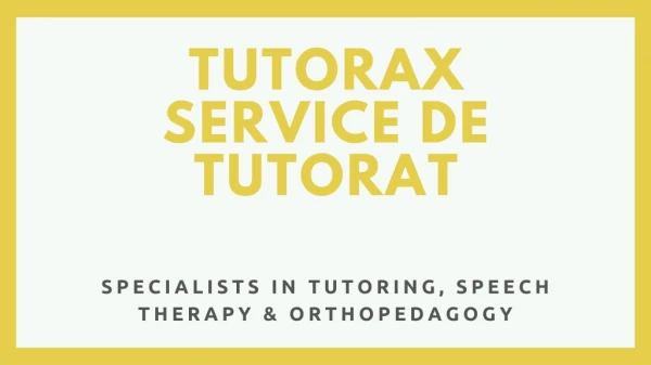 Aide aux devoirs à Montréal - Service de tutorat - Tutorax