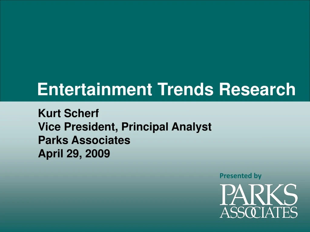 entertainment trends research