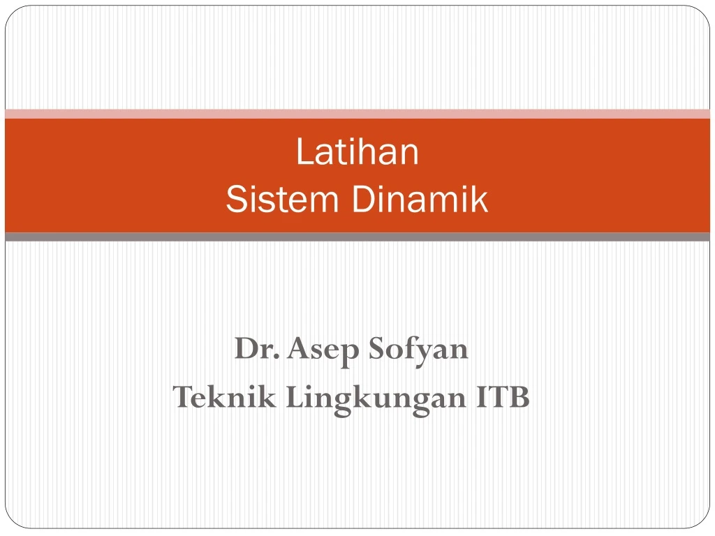 latihan sistem dinamik