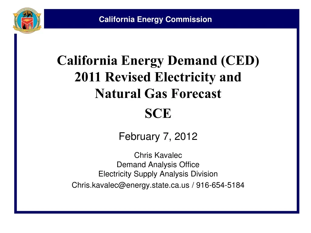 california energy demand ced 2011 revised