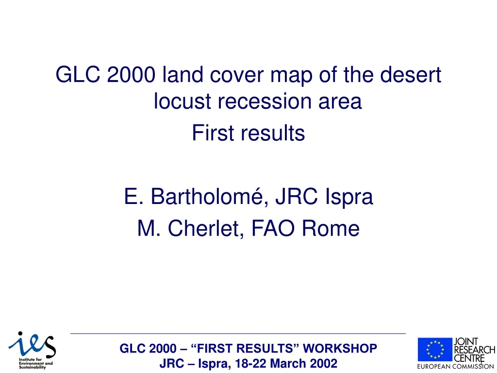 glc 2000 land cover map of the desert locust