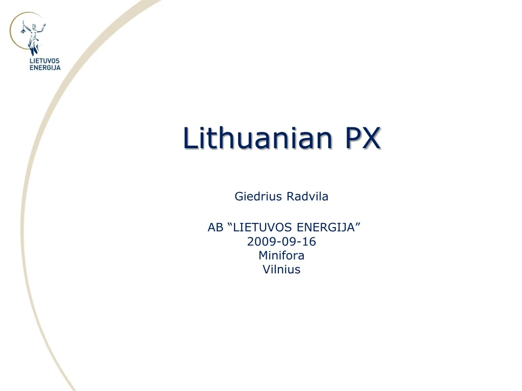 lithuanian px giedrius radvila ab l ietuvos energija 200 9 09 16 minifora vilnius