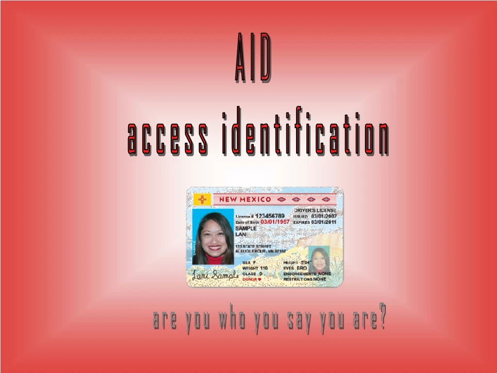 aid access identification