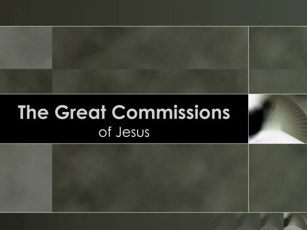 The Great Commissions