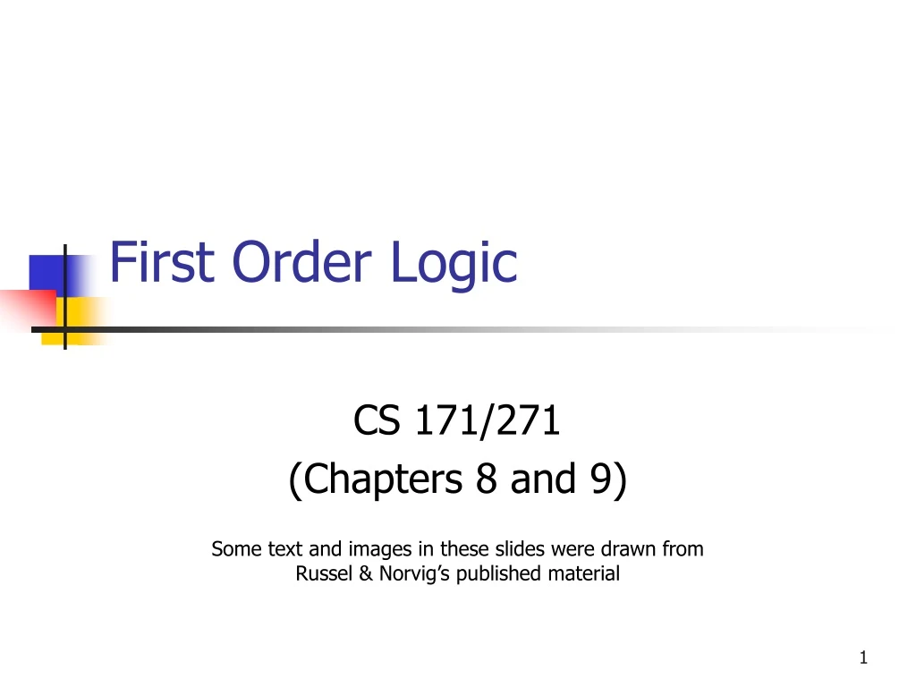 first order logic