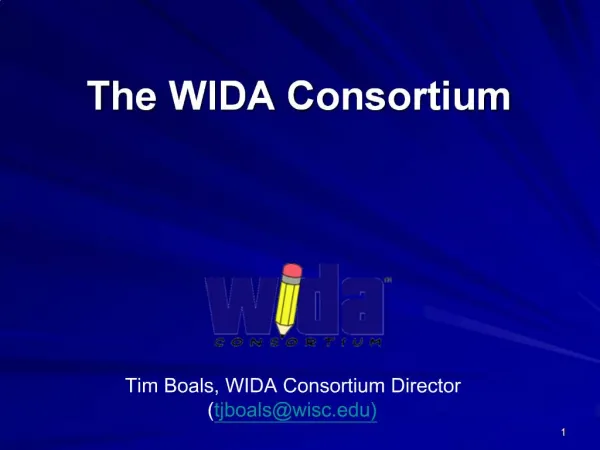 The WIDA Consortium